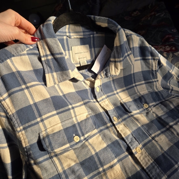 BNWT American Eagle Flannel Shirt - Picture 3 of 4